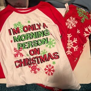 Justice I’m only a morning person on Christmas pajamas